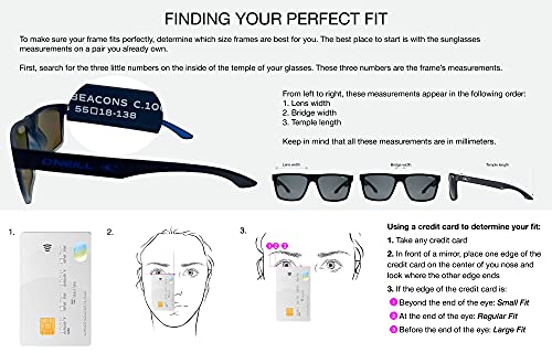 O'NEILL Offshore 2.0 Polarized Sunglasses for Men and Women, 55 mm