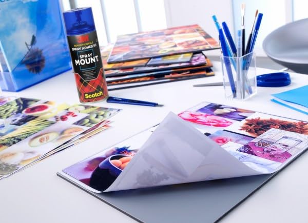 Scotch SprayMount Permanent Adhesive Spray, 1 Can 400 ml - Ideal for Mock-ups, Rresentations, School Projects, Display Boards