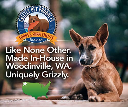 Grizzly Salmon Oil All-Natural Dog Food Supplement in Pump-Bottle Dispenser