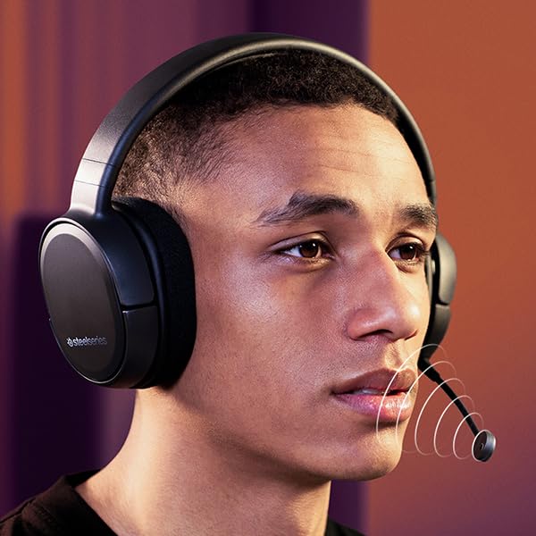 SteelSeries Arctis 1 Wireless Gaming Headset – USB-C – Detachable Clearcast Microphone – for PC, PS4, Nintendo Switch and Lite, Android – Black