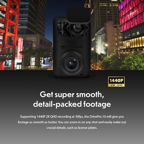 Transcend DrivePro 620 Dual Camera Dashcam with Built-in WI-FI, STARVIS high-sensitivity image sensors, GPS and Built-in Battery TS-DP620A-32G