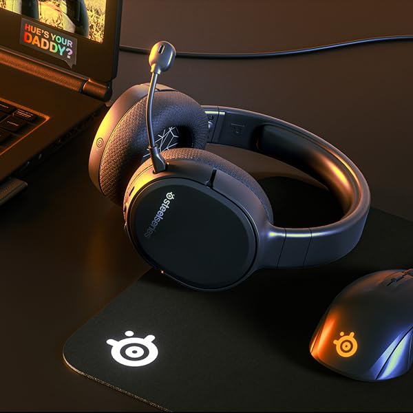 SteelSeries Arctis 1 Wireless Gaming Headset – USB-C – Detachable Clearcast Microphone – for PC, PS4, Nintendo Switch and Lite, Android – Black