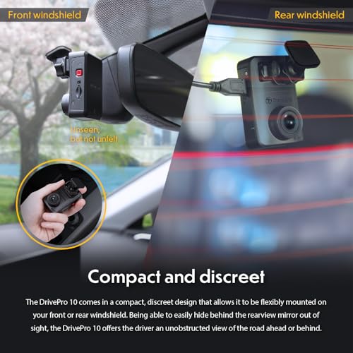 Transcend DrivePro 620 Dual Camera Dashcam with Built-in WI-FI, STARVIS high-sensitivity image sensors, GPS and Built-in Battery TS-DP620A-32G