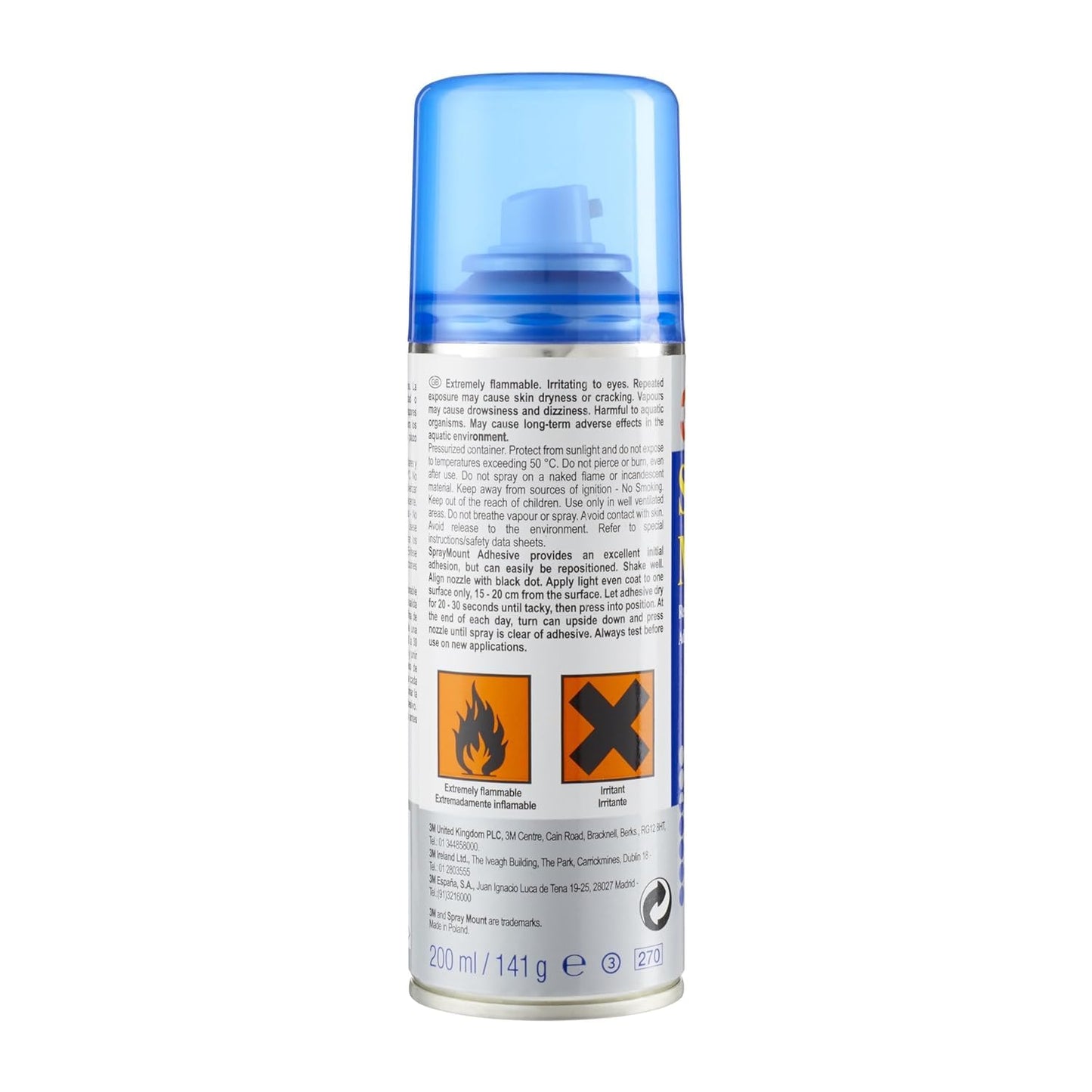 Scotch SprayMount Permanent Adhesive Spray, 1 Can 400 ml - Ideal for Mock-ups, Rresentations, School Projects, Display Boards