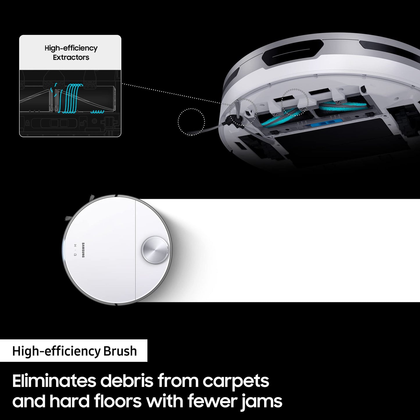Samsung Jet Bot™+ Robot Vacuum Cleaner with Auto Empty CleanStation VR30T85513W/EU