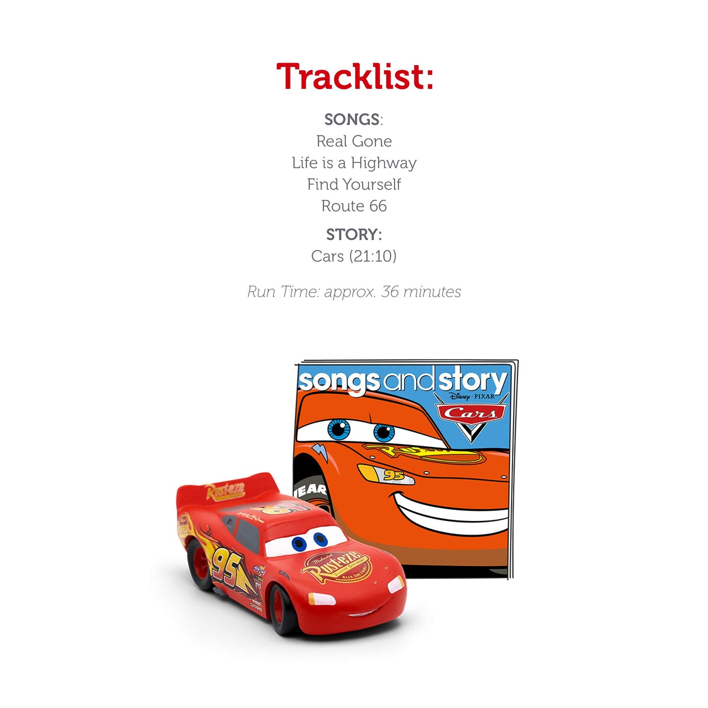 Tonies Lightning McQueen Audio Play Character from Disney and Pixar's Cars,Multicolor,Medium