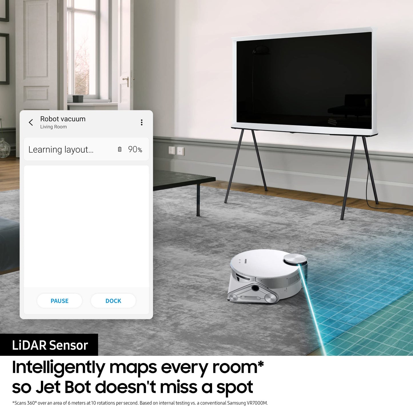 Samsung Jet Bot™+ Robot Vacuum Cleaner with Auto Empty CleanStation VR30T85513W/EU