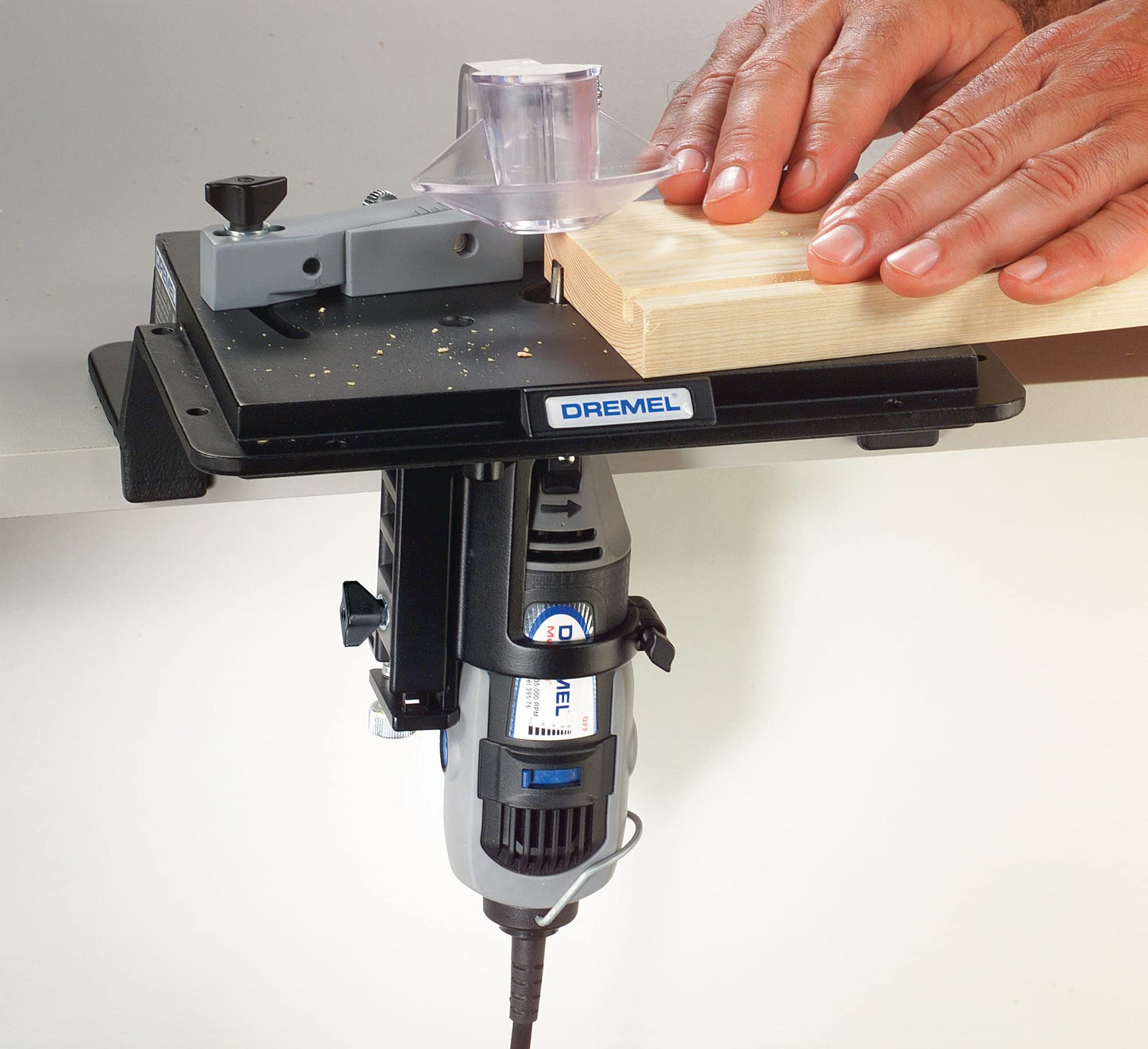 Dremel 231 Portable Rotary Tool Shaper and Router Table- Woodworking Attachment Perfect for Sanding, Shaping, and Trimming Edges
