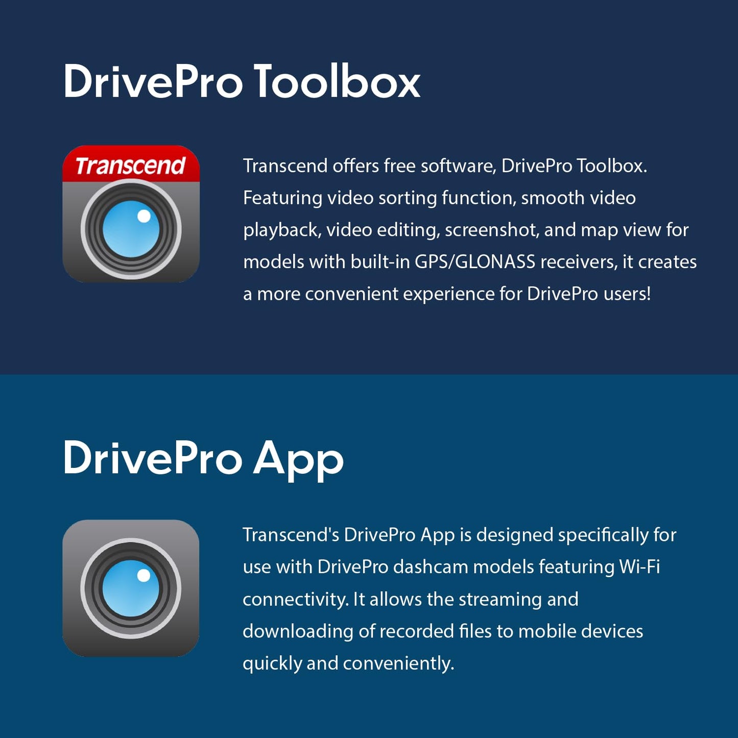 Transcend DrivePro 620 Dual Camera Dashcam with Built-in WI-FI, STARVIS high-sensitivity image sensors, GPS and Built-in Battery TS-DP620A-32G