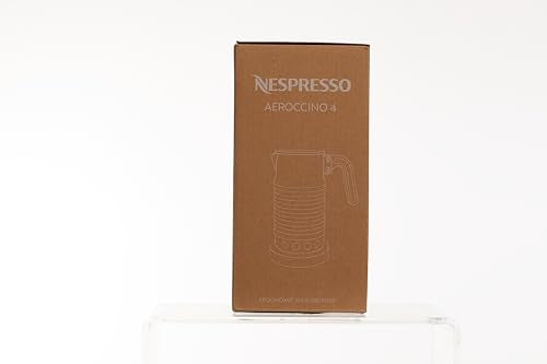 NESPRESSO Aeroccino 4 Milk Frother, Electric Foam Conditioner for 120 ml Creamy Milk Foam and 240 ml Hot Milk, Dishwasher Safe Frother, Silver