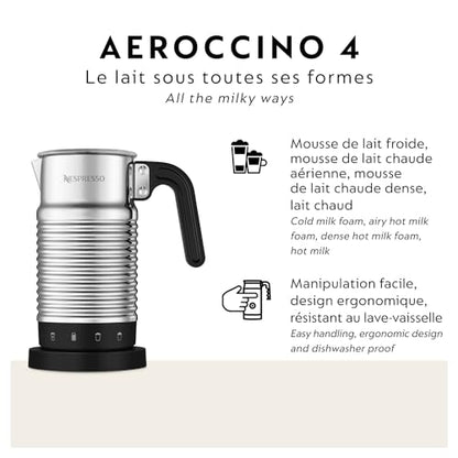 New 2022 Nespresso Aeroccino 4 Milk Frother Refresh