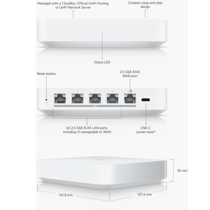 Ubiquiti Gateway Max gateway/controller 2500 Mbit/s
