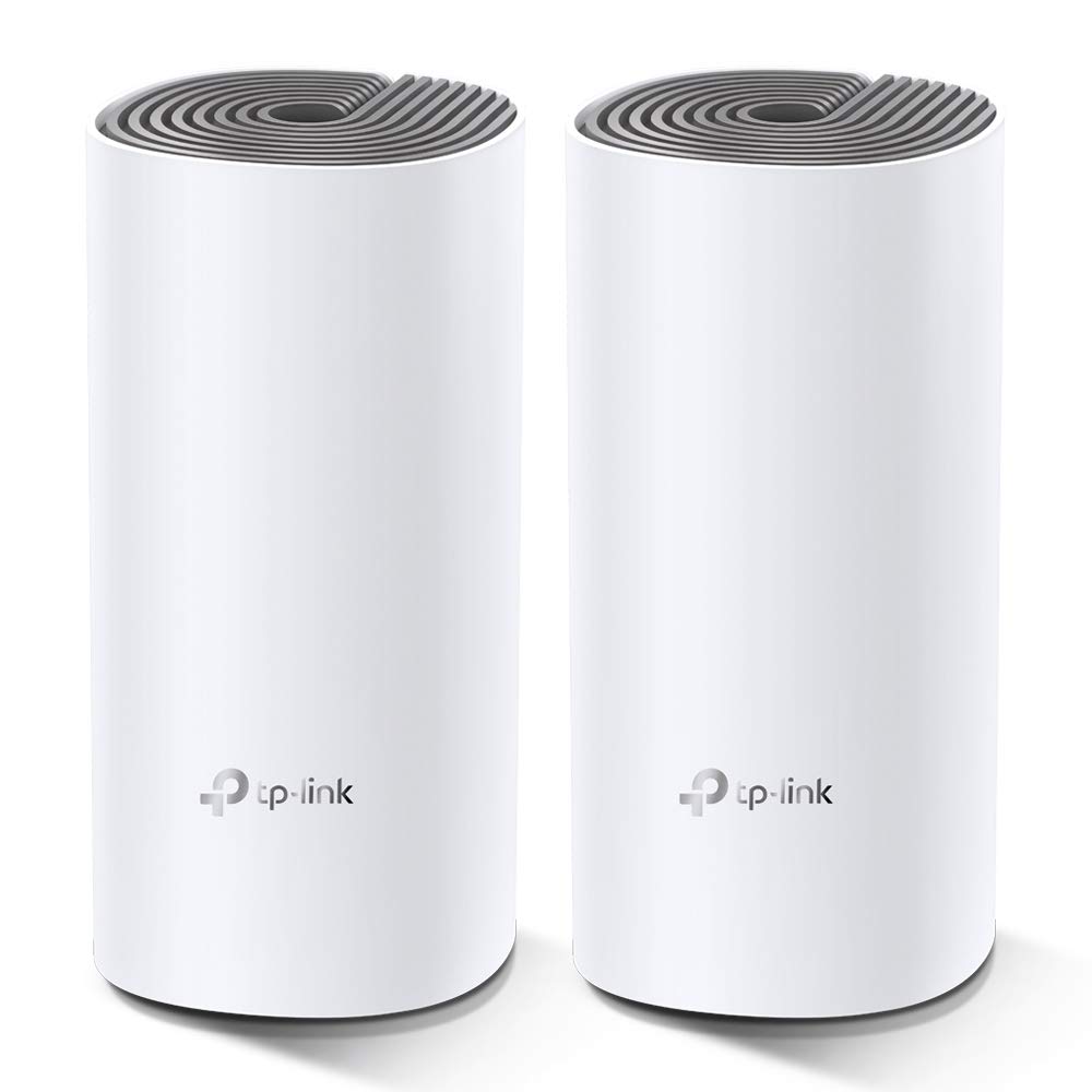 TP-Link Deco E4 Whole Home Mesh Wi-Fi System, Seamless and Speedy (AC1200) for Medium Home, Work with Amazon Echo/Alexa, Router and Wi-Fi Booster Replacement, Parent Control, Pack of 2
