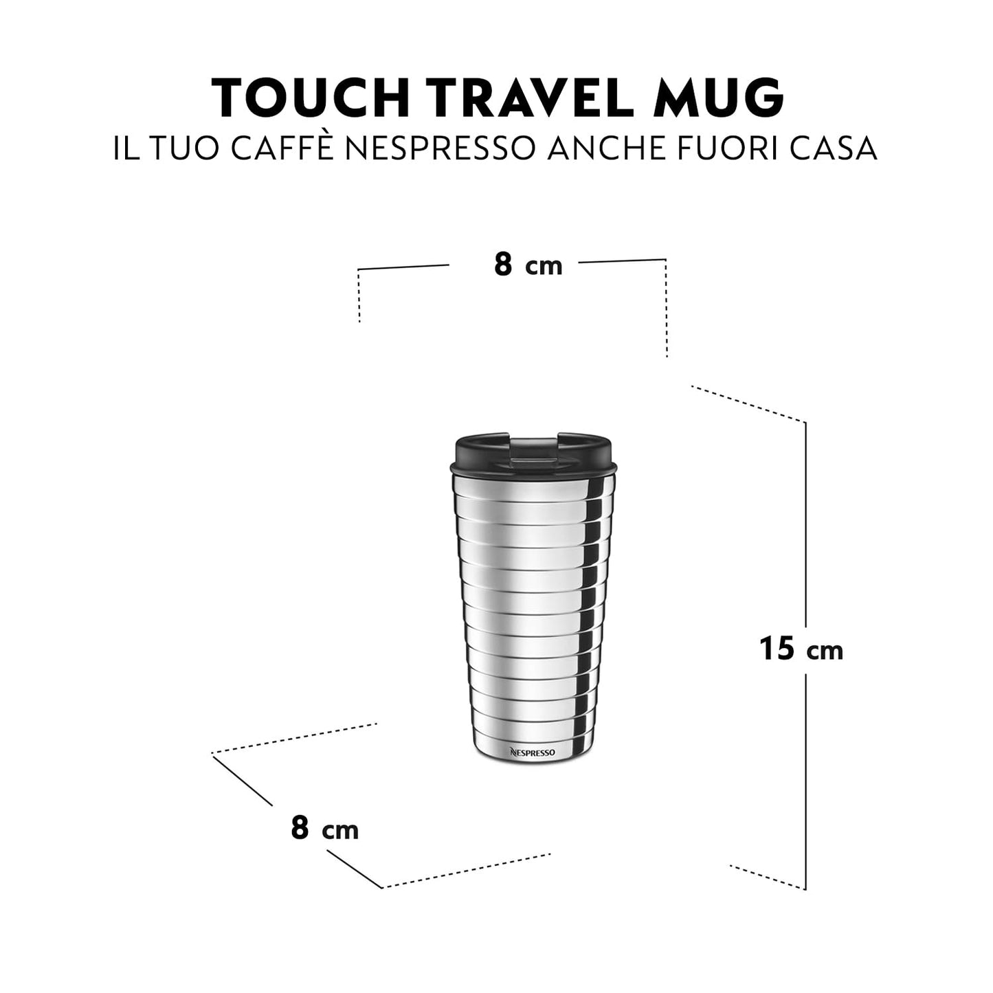 Nespresso Nomad Travel Mug, Travel Mug, Touch, 345 ml