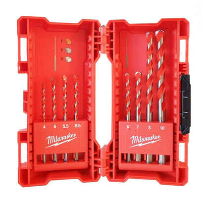 Milwaukee Premium 3 Sided Concrete Drill Bit (Pack of 8) 4932471193