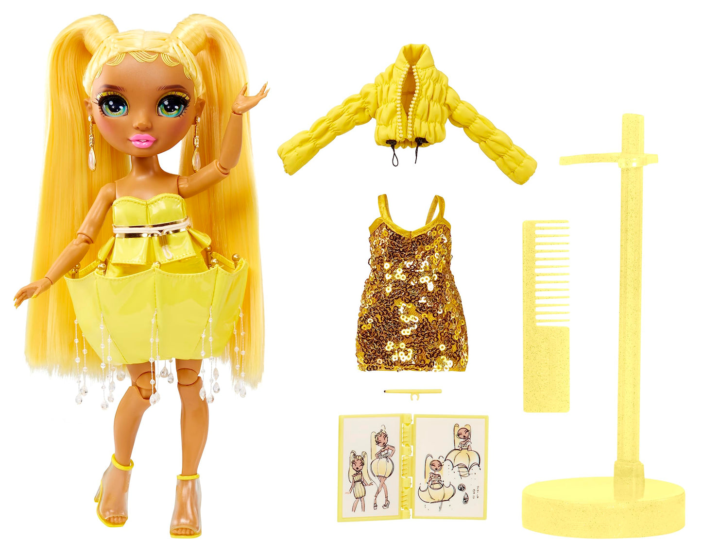 Rainbow High Fantastic Fashion Puppe - Violet Willow - Lila Modepuppe und Spielset mit 2 Outfits & Modeaccessoires